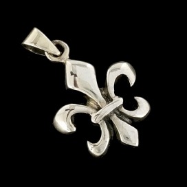 Fleur-de-lis. Sterling silver pendant