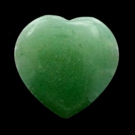 Colgante corazon de Cuarzo Verde
