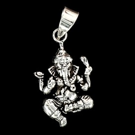 Silver Ganesha pendant