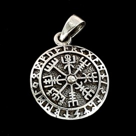 Vegvisir silver pendant