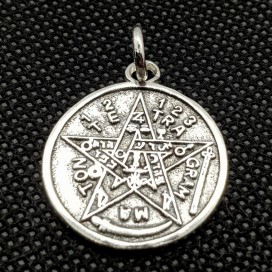 Tetragrammaton. Sterling silver pendant with chain