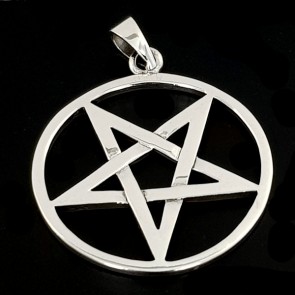 Silver inverted Pentacle