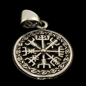 Vegvisir. Sterling silver pendant