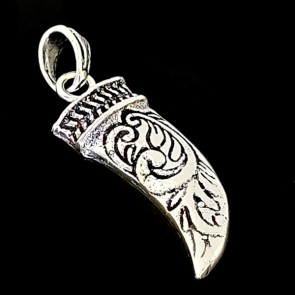 Wolf's Fang. Sterling silver pendant