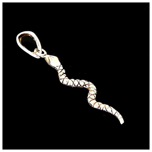 Snake. Sterling silver pendant