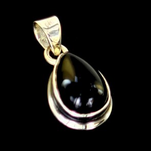 Onyx Pendant - Sterling Silver