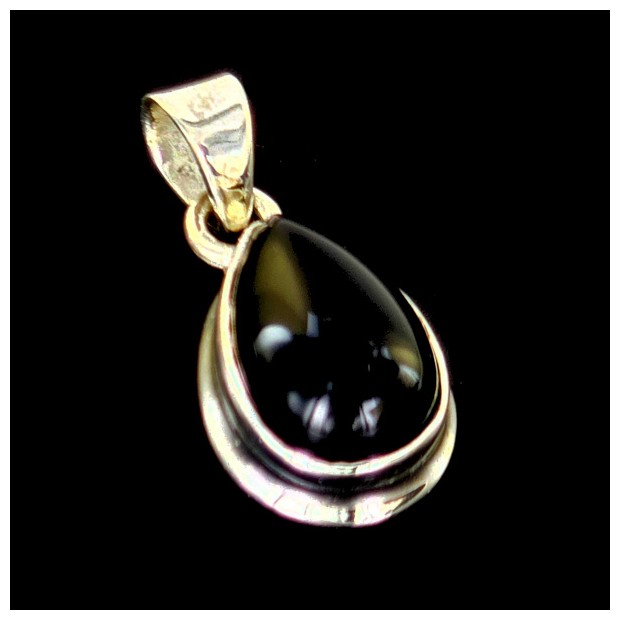 Onyx Pendant - Sterling Silver