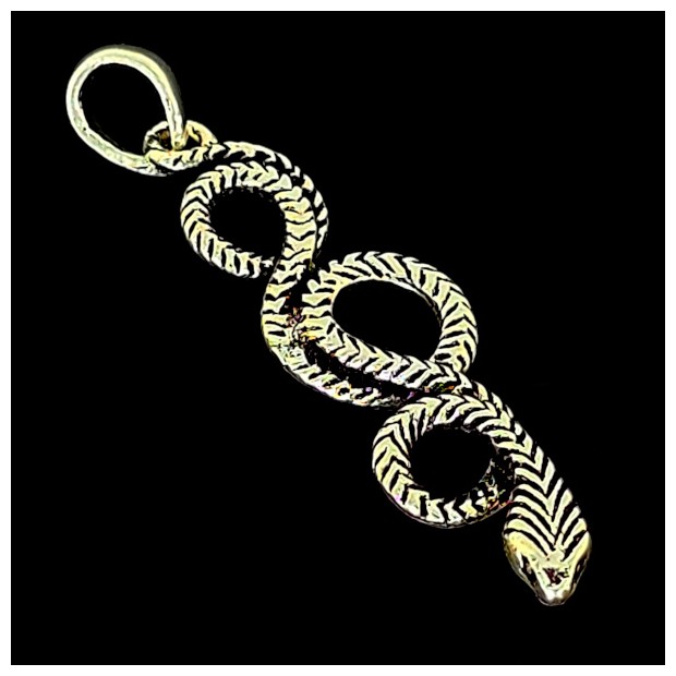 Snake. Sterling silver pendant