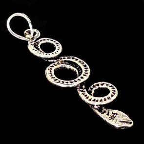 Snake. Sterling silver pendant