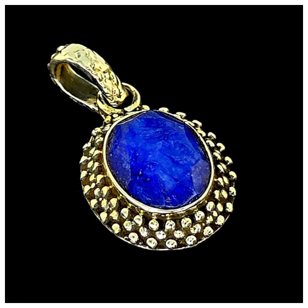 Sapphire Pendant in Sterling Silver