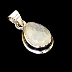 Moon Stone Pendant - Sterling Silver