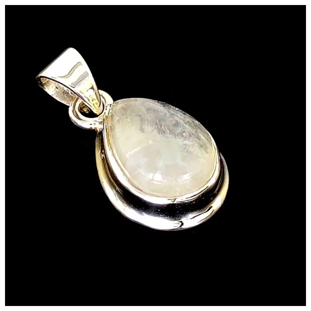 Moon Stone Pendant - Sterling Silver